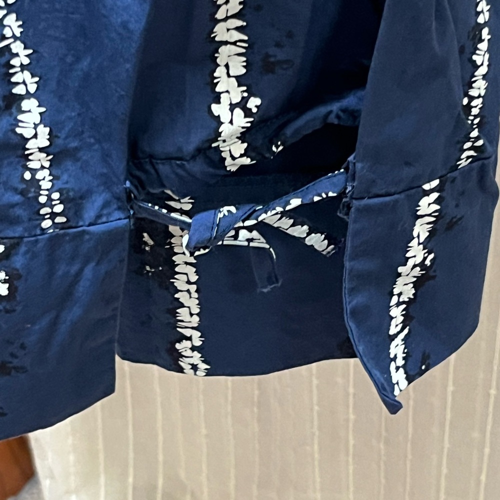 Snapdragon & Twig by Tulip Annie Indigo Blue Cotton Midi Dress size M - Picture 7 of 8